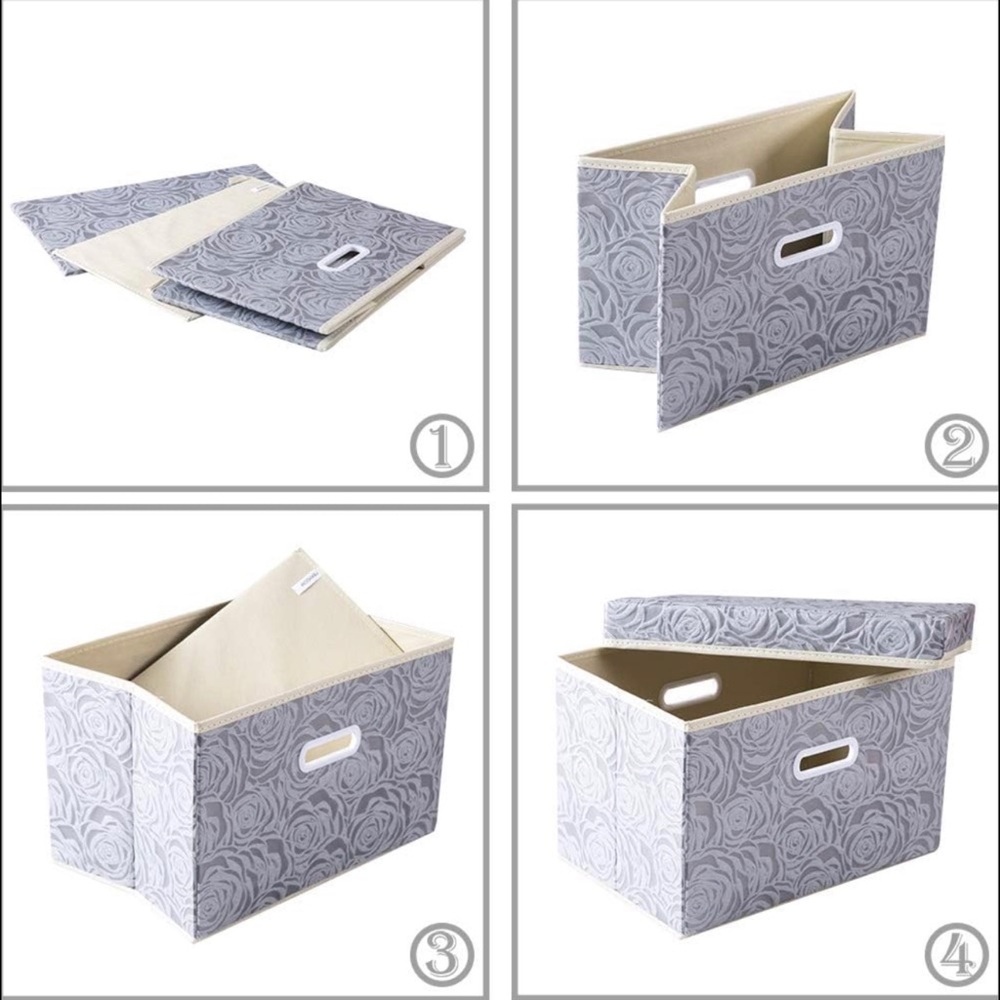 🔲Rose-Detailed Storage bins🌹 - Picture 2 of 12